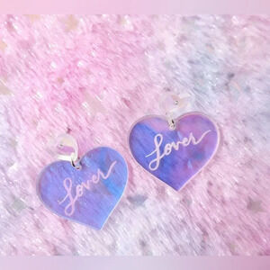 Taylor Swift Laser Cut Lover Dangle Earrings